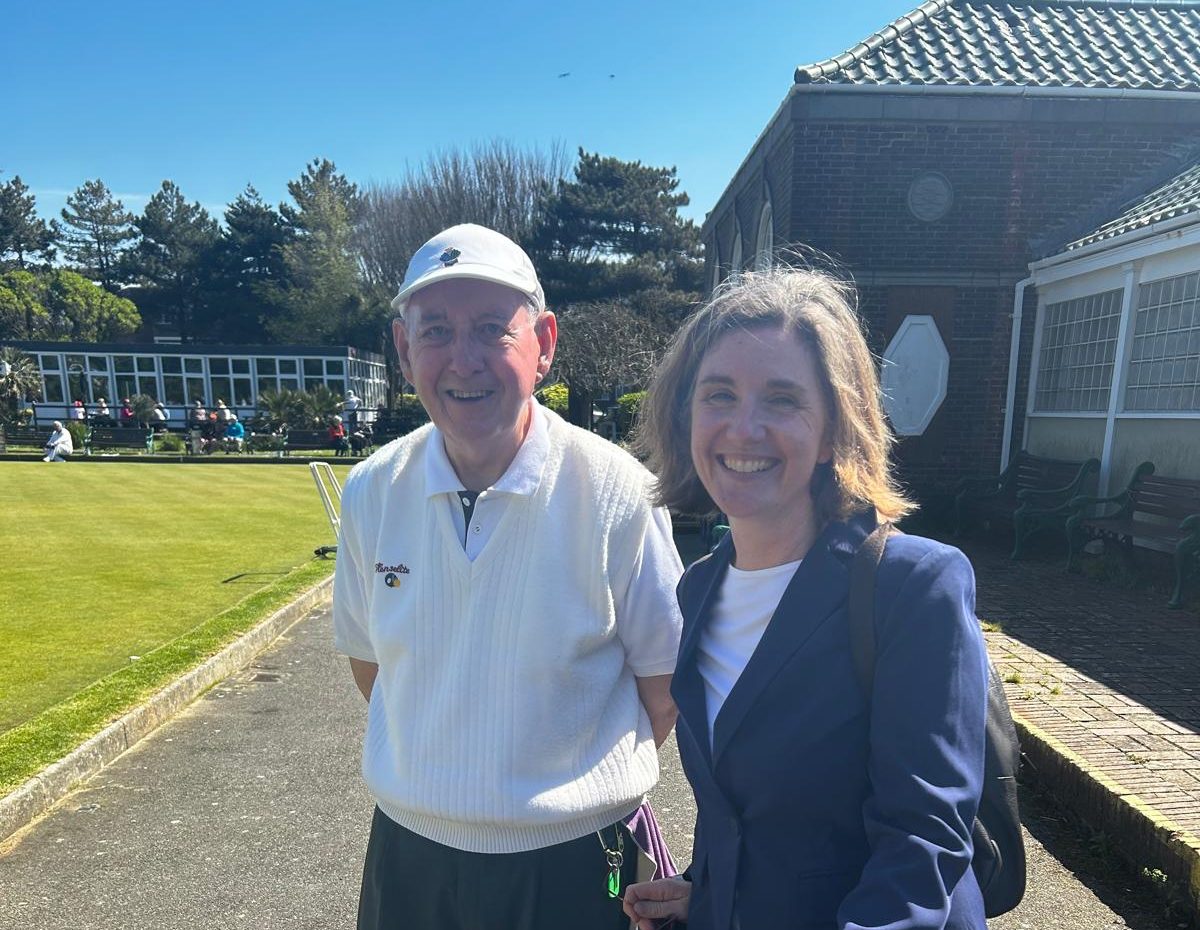 Beccy at Marine Gardens Bowling Club